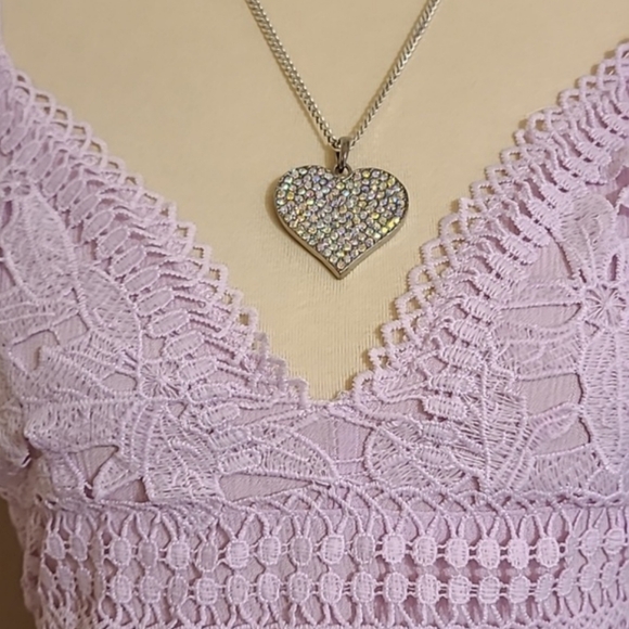 Timing Lavender Lace Bodice Mini Dress - Picture 7 of 11